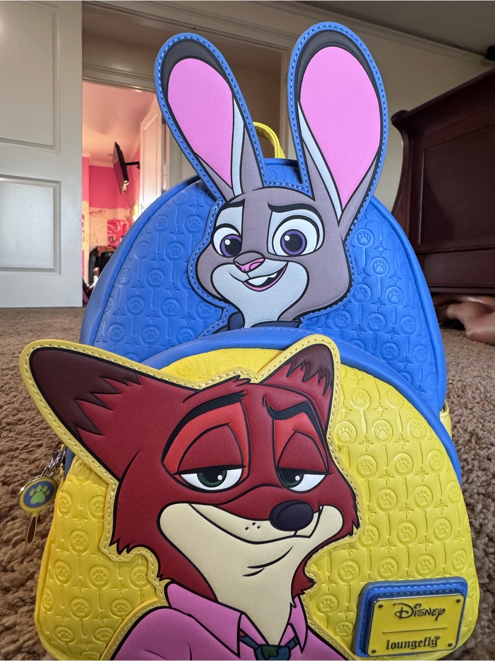 BRAND NEW! Disney Loungefly Kids' Zootopia Judy & Nick Character Backpack